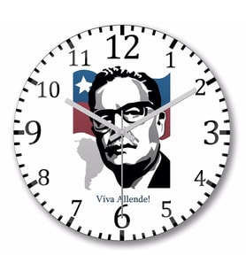 Allende Duvar Saati Bombeli Gercek Cam