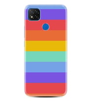 Kılıfland Xiaomi Redmi 9C Kılıf Silikon Resimli Kapak Rainbow Stok 1276