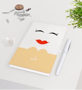 BK Gift Kişiye Özel Sevgililer Günü Beyaz Defter Kalem Seti-100
