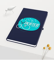 BK Gift Kişiye Özel Doktor Temalı Lacivert Defter - 14