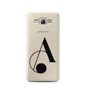 Samsung A7 (2015) Harf Tasarımlı Telefon Kılıfı A-Harfi 
