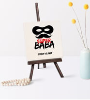 Babalar Gününe Özel Süper Baba Şovaleli Doğal Taş  5