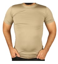 Fitness Spor Tşörtü Bej Mikrofiber T-shirt