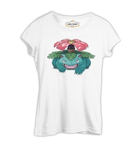 Pokemon - Venusaur Beyaz Kadın Tshirt