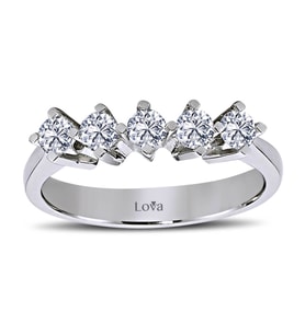 Lova G Renk 0,55 Karat Pırlanta Beştaş Yüzük - 1010071