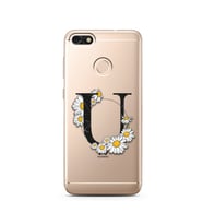 Papatya Harf Tasarım Süper Şeffaf Silikon Telefon Kılıfı Huawei P9 Lite (2017) M