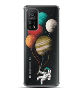 Kılıfland Xiaomi Mi 10T Pro Kılıf Silikon Resimli Kapak Astronaut Baloons Stok 256