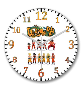 Goku Dragon Ball1 Duvar Saati Bombeli Gercek Cam