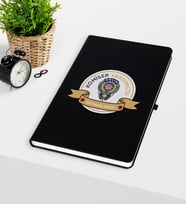BK Gift Kişiye Özel Komiser Yardımcısı Temalı Siyah Defter - 1