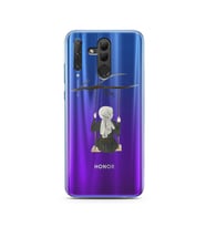 Salıncak Kız Tasarımlı Süper Şeffaf Silikon Telefon Kılıfı Huawei Honor 20 Lite 