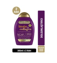 OGX Dolgunlaştırıcı Biotin & Kolajen Sülfatsız Bakım Kremi 385 ml x2