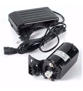 Aile Dikiş Makinası Hız Ayarlı Motor ve Pedalı 150w (Siyah)