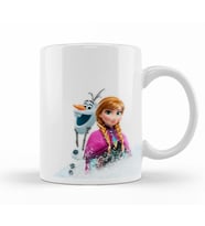 Elsa Anna Olaf Frozen Kristoff Kupa Bardak Porselen