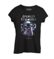 Avenged Sevenfold - Stage Astronaut Siyah Kadın Tshirt