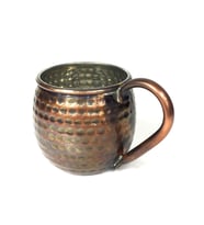 Shark Anatolia Luna Petekli Bakır Kupa Bardak Mug (Çok Renkli)