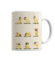 Pug Yoga  Köpek  Kupa Bardak Porselen