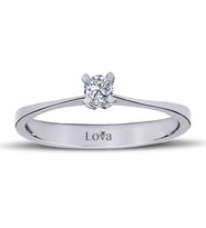 Lova G Renk 0,10 Karat Pırlanta Tektaş Yüzük - 1030051