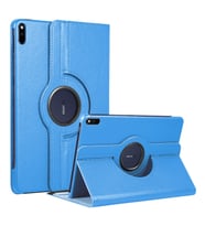 Microsonic Huawei MatePad 10.4'' Kılıf 360 Rotating Stand Deri Mavi