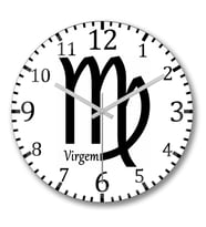 Signo Virgem  Duvar Saati Bombeli Gercek Cam