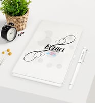 BK Gift Kişiye Özel Eczacı Beyaz Defter Kalem Seti - 8