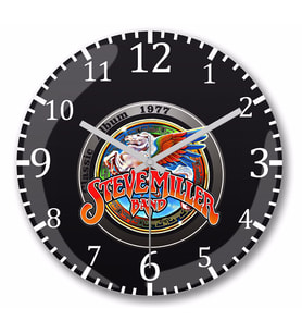 Steve Miller Band  Duvar Saati Bombeli Gercek Cam