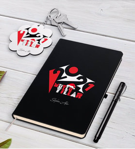 BK Gift Kişiye Özel 2024 Mutlu Yıllar Siyah Defter Kalem ve Anahtarlık Hediye Seti-13 (Model 1)