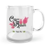 BK Gift Kişiye Özel Canım Annem Cam Kupa Bardak  16