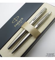 Parker Jotter SS CT Dolma Kalem + Tükenmez Kalem Set  Parker Kalem  İsme Özel Kalem  Hediyelik Kalem