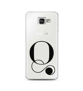 Samsung A3 (2016) Harf Tasarımlı Telefon Kılıfı Q-Harfi 