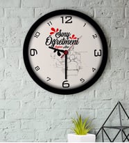 BK Gift Kişiye Özel Sınıf Öğretmeni Ahşap Duvar Saati-15 (Beyaz)