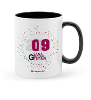 BK Gift Kişiye Özel 2020 Sana Mutluluk Getirsin Siyah Kupa Bardak