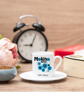 Makine Mühendisi Türk Kahvesi Fincanı