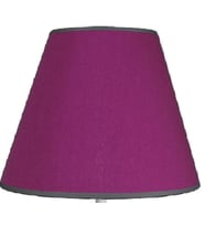 Şenay Aydınlatma Modern Metal Ayak Konik Kumaş Abajur-Bordo