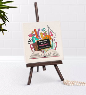 BK Gift Kişiye Özel Dünyanın En iyi Öğretmeni Şovaleli Doğal Taş-16 (Beyaz)