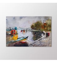 Arty Tablo Suluboya Sahil Tablo (Karışık)
