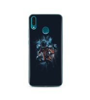 Uzay Boşluğu Tasarım Süper Şeffaf Silikon Telefon Kılıfı Huawei Y9 2019