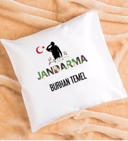 Jandarma Tasarımlı Kişiye Özel Hediye Jandarma Yastık