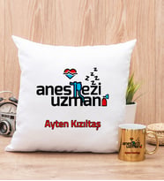 Anestezi Uzmanı Yastık ve Gold Kupa Bardak