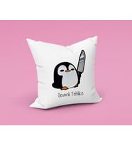 Sevimli Tehlike Penguen Yastığı