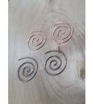 Kilitsiz Spiral Özel Tasarım Küpe