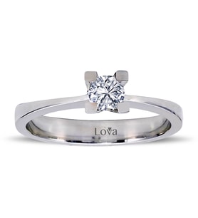 Lova H Renk 0,27 Karat Pırlanta Tektaş Yüzük - 1040014