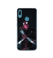 Örümcek Adam Tasarım Süper Şeffaf Silikon Telefon Kılıfı Huawei Y6 (Prime) 2019