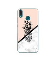 Ananas Tasarım Süper Şeffaf Silikon Telefon Kılıfı Huawei Y9 2019