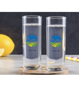 BK Gift Kişiye Özel Renkli Baskılı Sakarya Tasarımlı Turistik İkili Vodka Bardağı-1 (Beyaz)