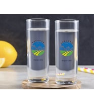 BK Gift Kişiye Özel Renkli Baskılı Sakarya Tasarımlı Turistik İkili Vodka Bardağı-1 (Beyaz)