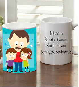 Kişiye Özel Babalar Günü Kupa Bardak