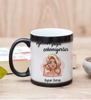 Eyeliner Gibiyim Çekemiyorlar Sihirli Kupa Bardak