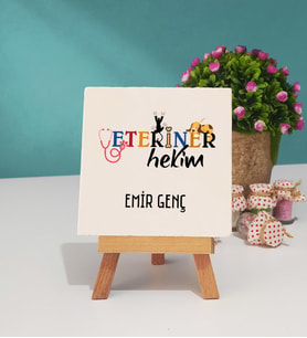Veteriner Hekim Dekoratif Taş Baskı