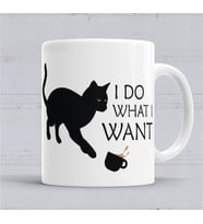 I Do What I Want Ne İstersem Onu Yaparım Kedi Kupa Bardak