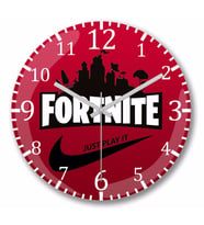 Fortnite Just Play It  Duvar Saati Bombeli Gercek Cam